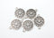 Filigree Connectors, 21mm x 14mm, Silver Connectors, Sold As 5 Pieces.